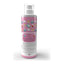 The Kenchii Pets Happy Kitty 8oz Grooming Spray features cute cat designs and info about cat-safe, tangle-free grooming on a pink bottle. Ingredient and usage details are on the back, and it comes with a convenient pump top. Brand: Kenchii.