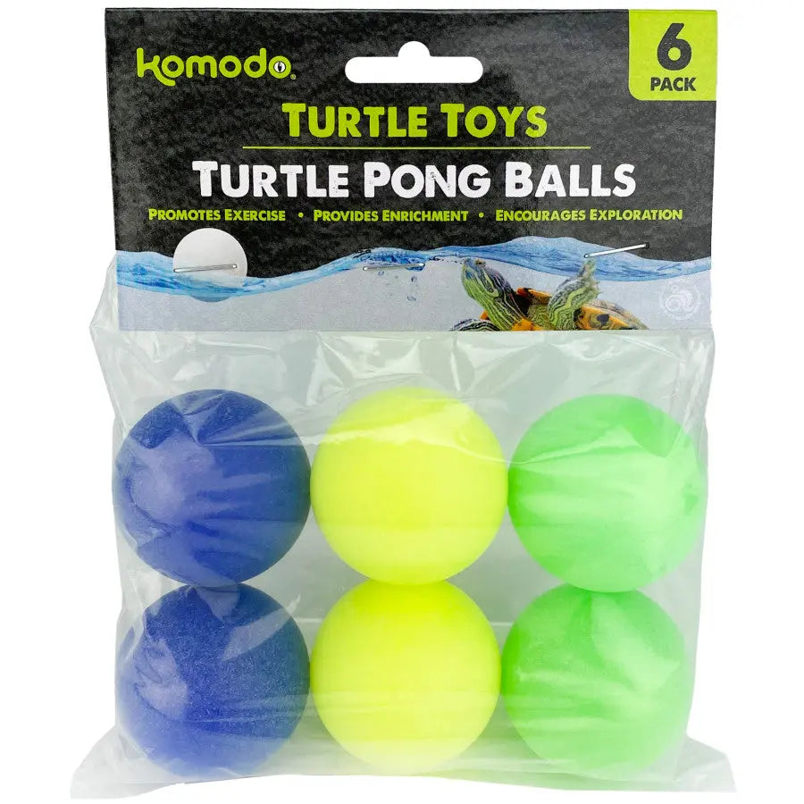 Komodo Ping Pong Balls Turtle Toys 6 pk Komodo