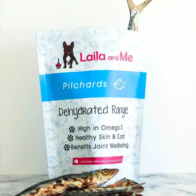 Laila and Me Dehydrated Australian Pilchards Dog & Cat Treats 80g Laila and Me