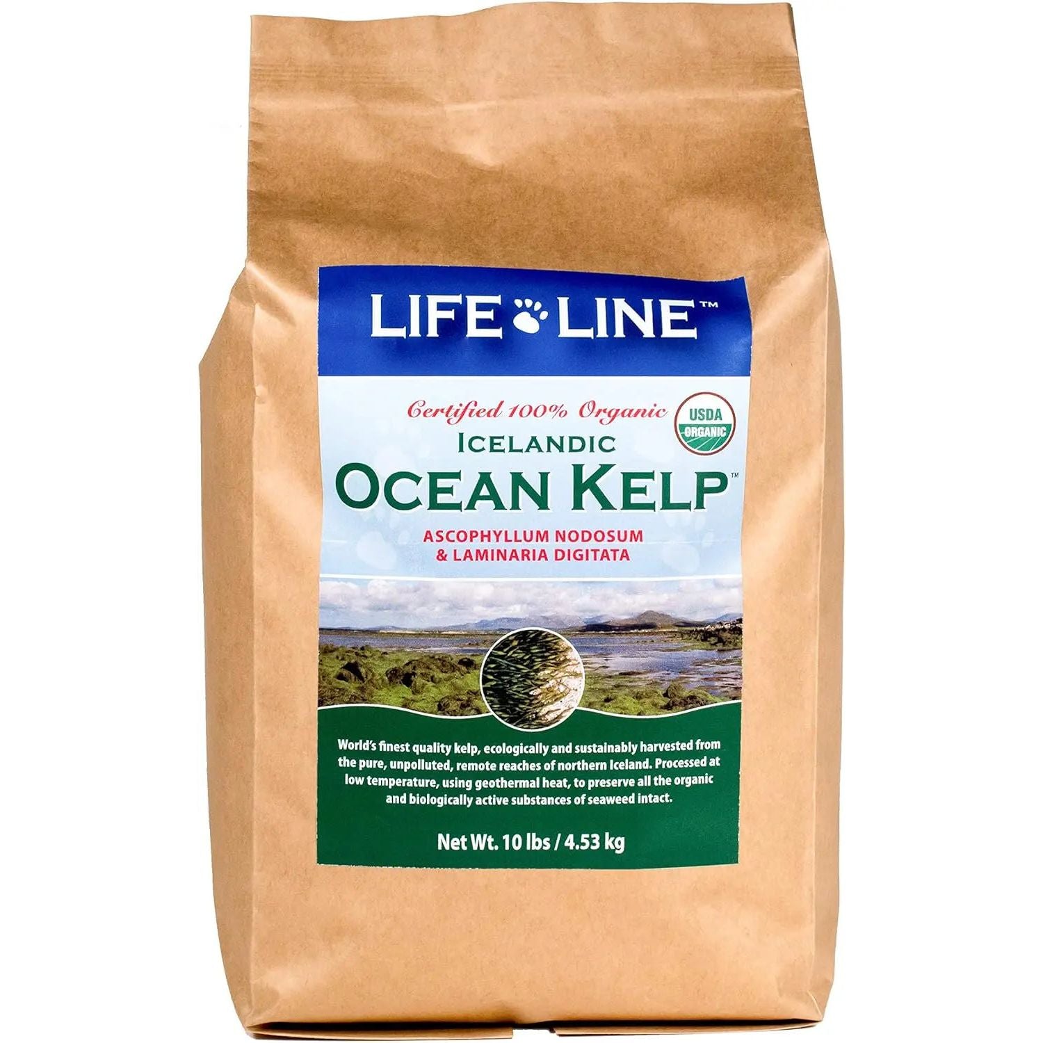 Life Line Pet Nutrition Organic Ocean Kelp Supplement for Skin & Coat, Digestion in Dogs & Cats Life Line Pet