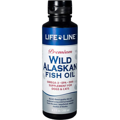 Life Line Pet Nutrition Wild Alaskan Fish Oil Omega-3 Supplement for Skin & Coat Life Line Pet