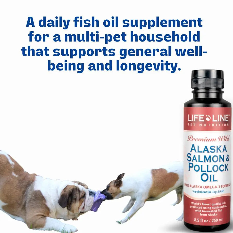 Life Line Pet Wild Alaska Omega-3 Wild Salmon & Wild Pollock Oil Blend for Pets Life Line Pet
