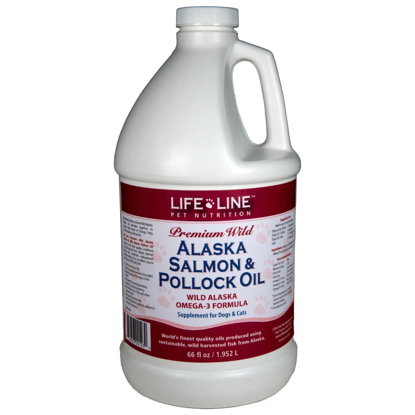 Life Line Pet Wild Alaska Omega-3 Wild Salmon & Wild Pollock Oil Blend for Pets Life Line Pet