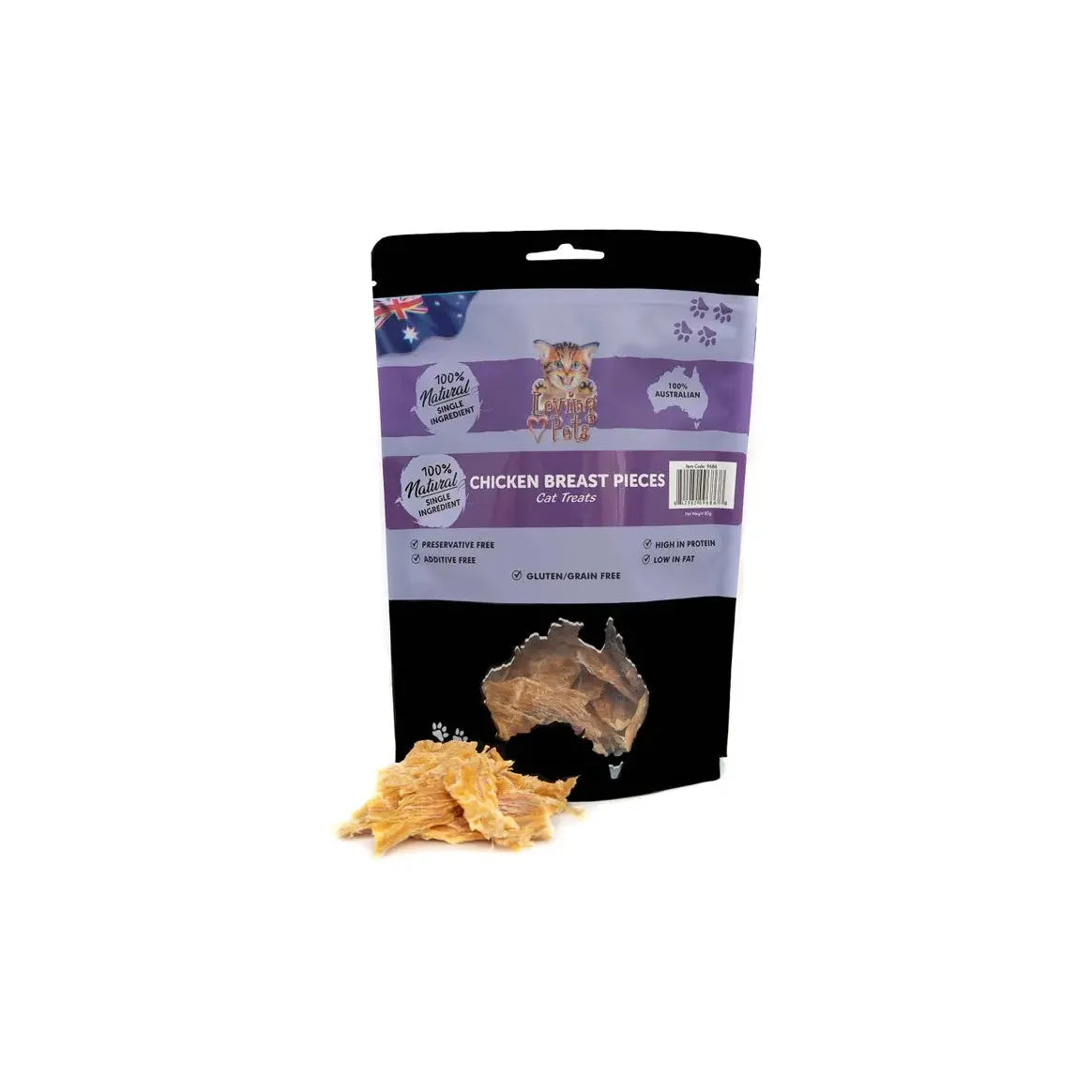 Loving Pets Australia Chicken Breast Pieces Cat Treats 5.64 oz Loving Pets Australia