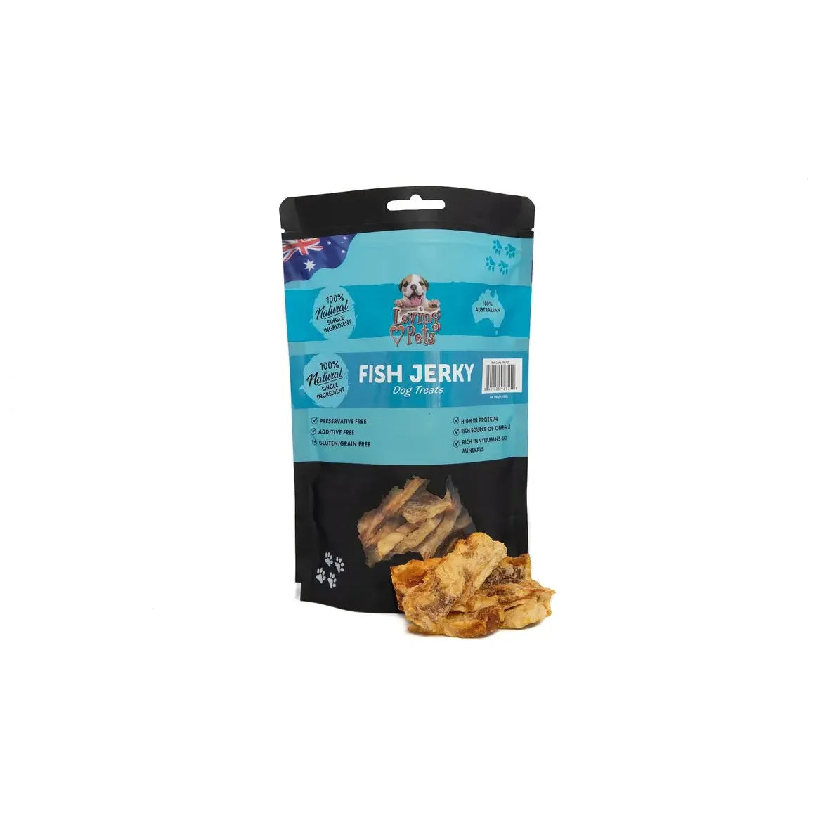 Loving Pets Australia Fish Jerky Dog Treats 5.64 oz Loving Pets Australia