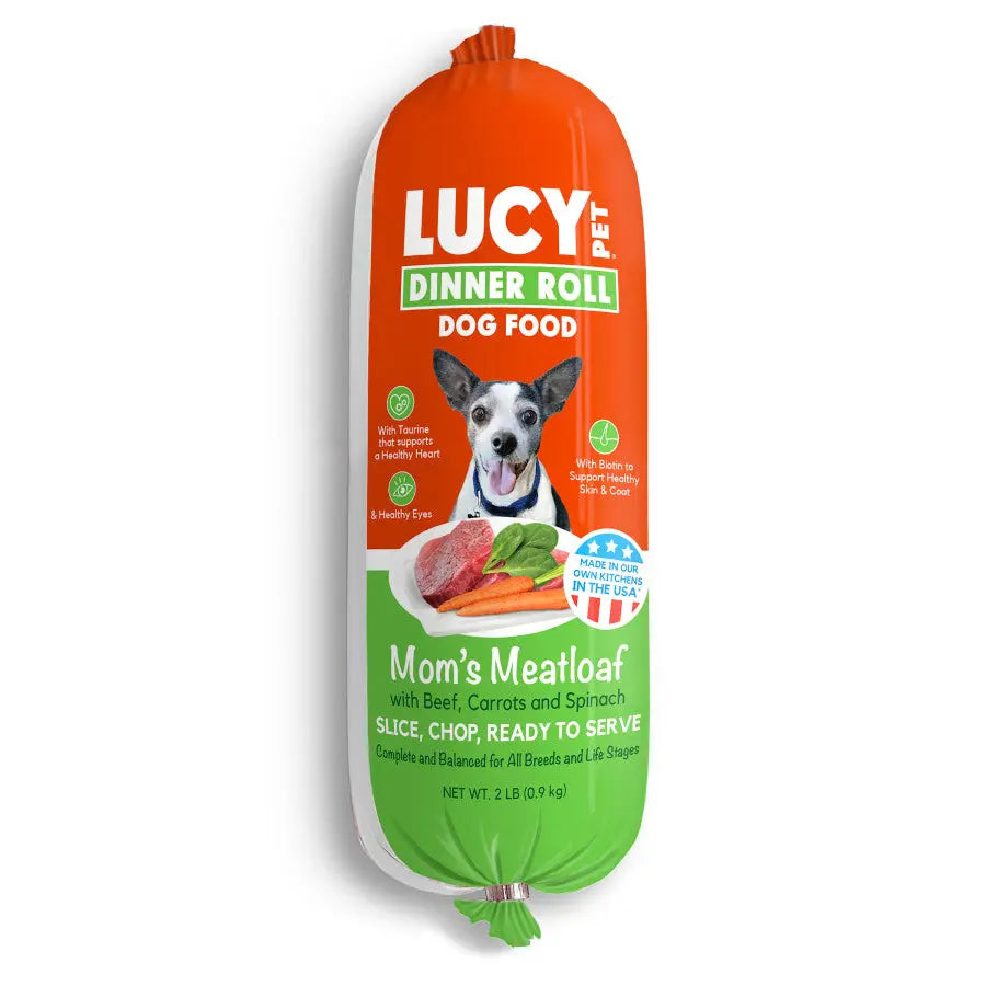 Lucy Pet Products Mom's Meatloaf Dinner Roll 2 lb Lucy