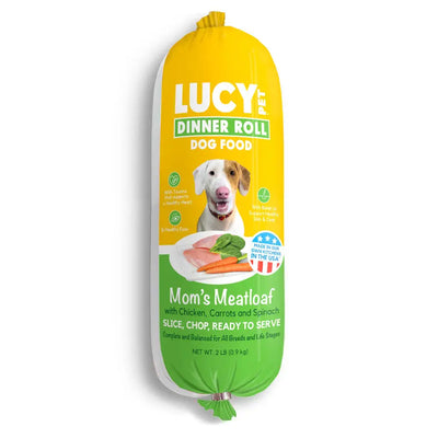 Lucy Pet Products Mom's Meatloaf Dinner Roll 2 lb Lucy