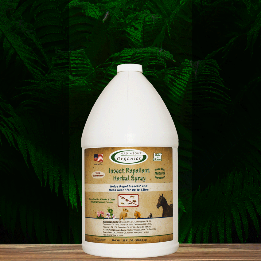 Mad About Organics Herbal Spray – Natural Bug Repellent for Pets Mad About Organics
