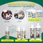 Promotional image for Mad About Organics Oral Care Spray - Fresh Mint Formula by Mad About Organics for cats and dogs, featuring before-and-after teeth photos and highlighting dental benefits like plaque and tartar removal, and fresher breath.