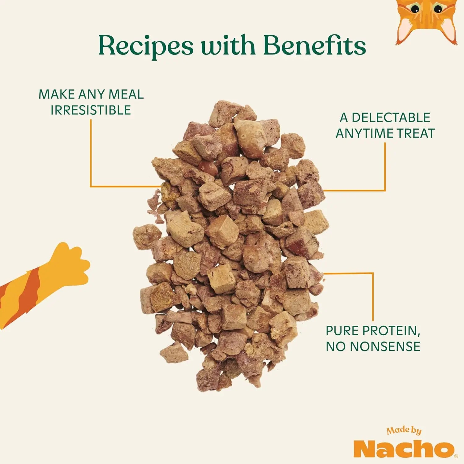 Made By Nacho Freeze Dried Duck Liver Cat Treats 1 oz Made By Nacho