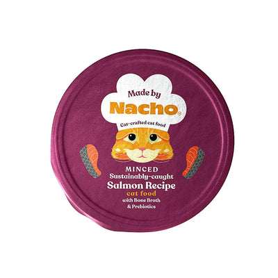 Made By Nacho Minced Sustainably Caught with Bone Broth & Prebiotics Wet Cat Food 10 / 2.5 oz Made By Nacho