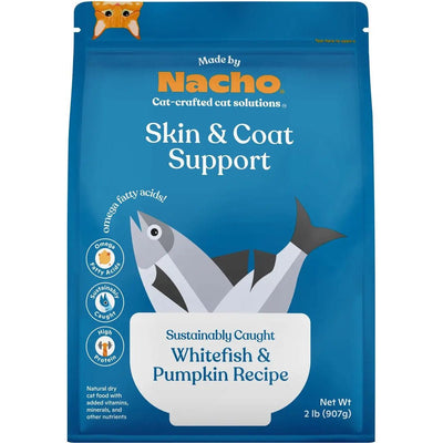 Made By Nacho Skin & Coat Sustainably Caught Whitefish & Pumpkin Dry Cat Food Made By Nacho
