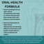 Informational graphic for MicrocynAH MICRO Cat Oral Health Soft Chews 120g: showcases clinoptilolites for reducing bacteria and plaque, and astaxanthin for inflammation. Features a tooth illustration, descriptive text, and how the chews help freshen breath.