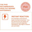 Promotional graphic for MicrocynAH MICRO Cat Oral Health Soft Chews 120g, featuring a lightning icon and text highlighting how these soft chews from MicrocynAH support cat oral health and instantly freshen bad breath.