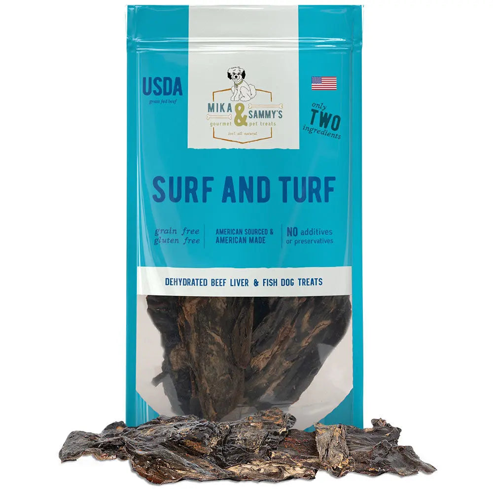 Mika & Sammys Surf and Turf Dehydrated Dog Treats 5oz Mika & Sammys