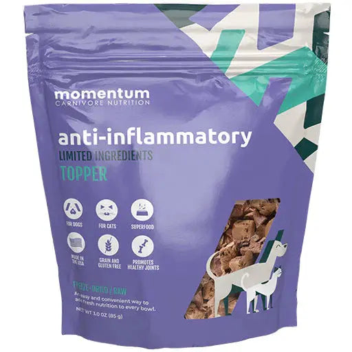Momentum Carnivore Nutrition Freeze Dried Raw Anti Inflammatory Topper 3oz Momentum