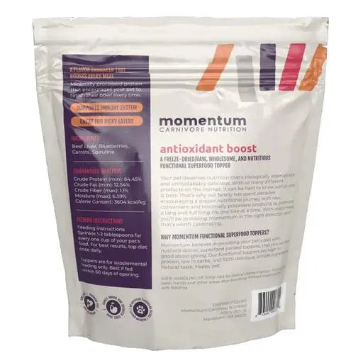 Momentum Carnivore Nutrition Freeze Dried Raw Antioxidant Boost Topper 3oz Momentum