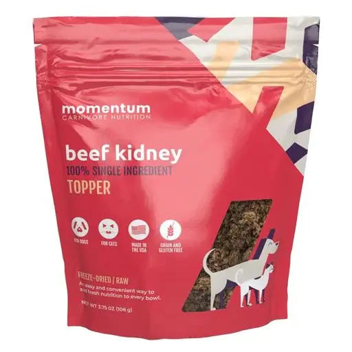Momentum Carnivore Nutrition Freeze Dried Raw Beef Kidney Topper Momentum