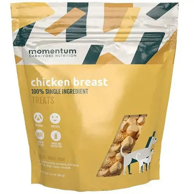 Momentum Carnivore Nutrition Freeze Dried Raw Chicken Breast Treats 3.5oz Momentum