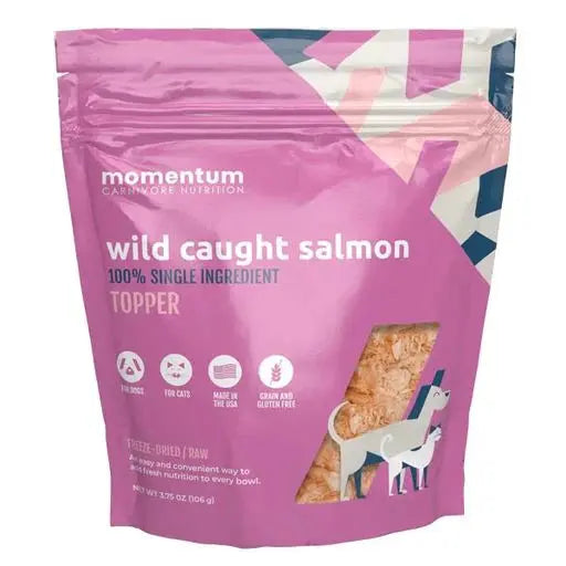 Momentum Carnivore Nutrition Freeze Dried Raw Wild Caught SalmonTopper 3.75oz Momentum