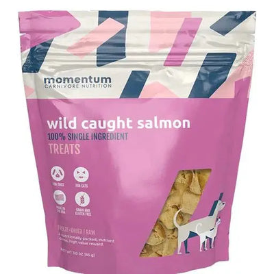 Momentum Carnivore Nutrition Freeze Dried Raw Wild Salmon Nuggets Treats 3oz Momentum