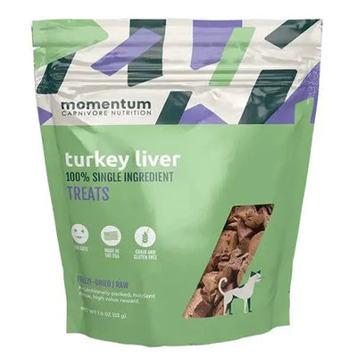 Momentum Turkey Liver Freeze Dried Cat Treats 1.9oz Momentum