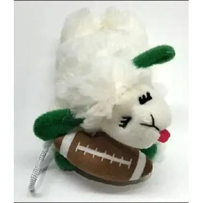 Multipet Tailgate Lamb Chop with Football Cat Toy 4" Multipet
