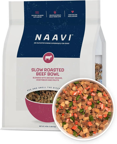 Naavi Slow Roasted Beef Bowl Dry Dog Food Naavi