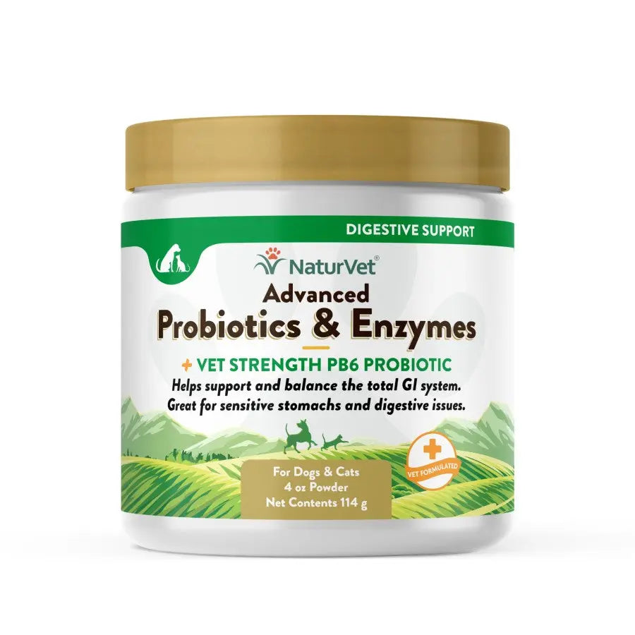 NaturVet Advanced Probiotic & Enzymes Powder 4 oz Naturvet®