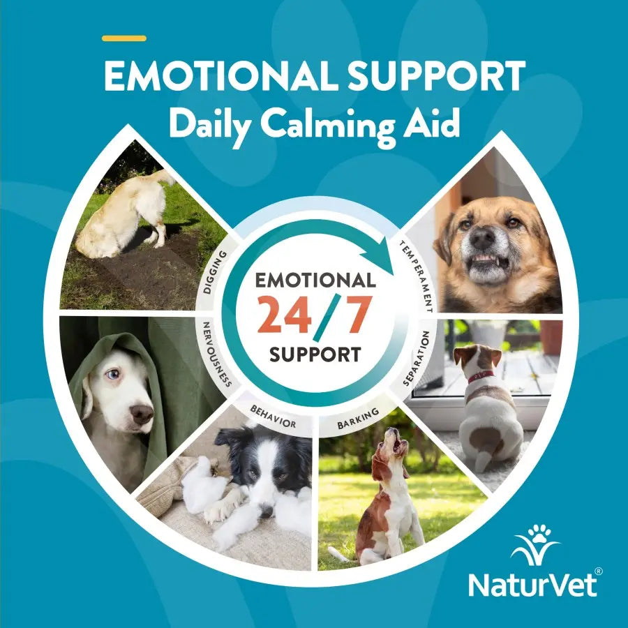 NaturVet Emotional Support Long Term Daily Calming Aid 120 ct Naturvet®