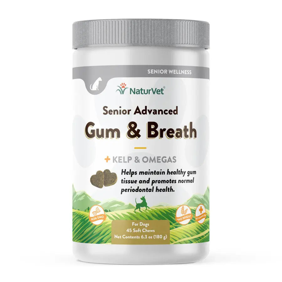 NaturVet Senior Advanced Gum & Breath Soft Chew 45 ct Naturvet®