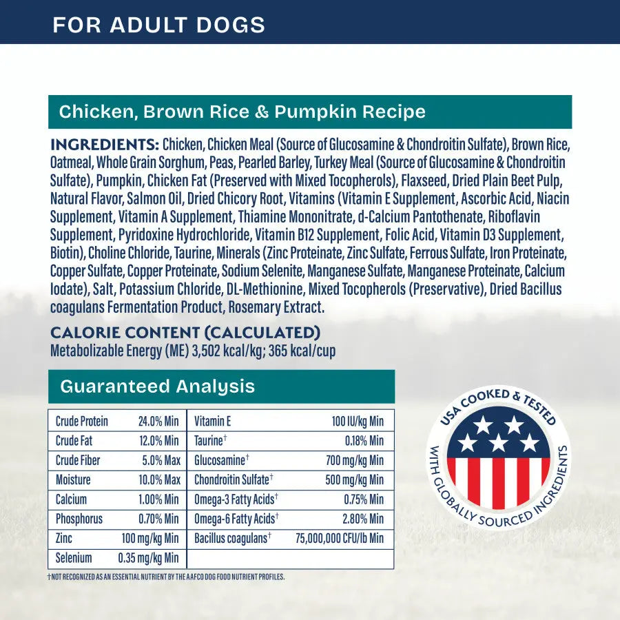 Natural Balance Health Protection Adult Real Chicken, Brown Rice & Pumpkin Dry Dog Food Natural Balance