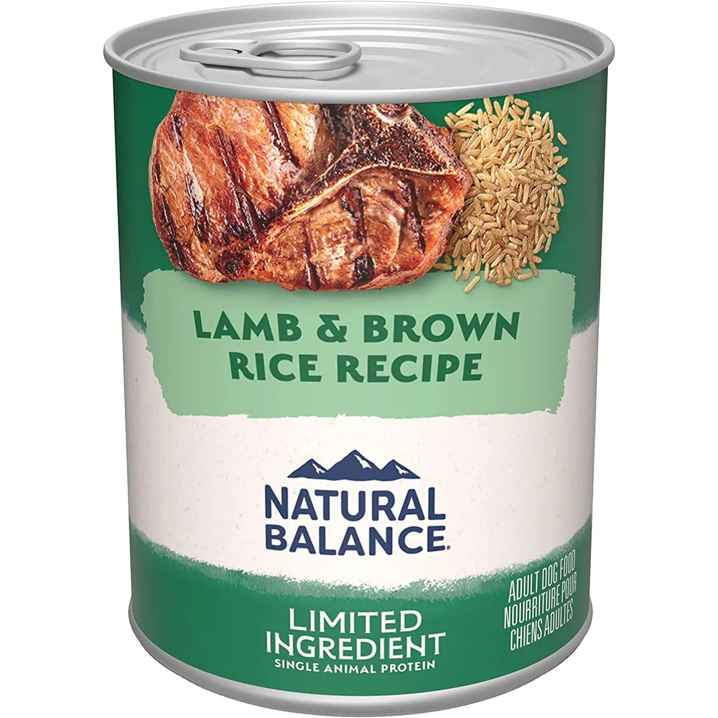Natural Balance Pet Foods L.I.D.  Lamb & Brown Rice Wet Dog Food 12ea/13 oz Natural Balance