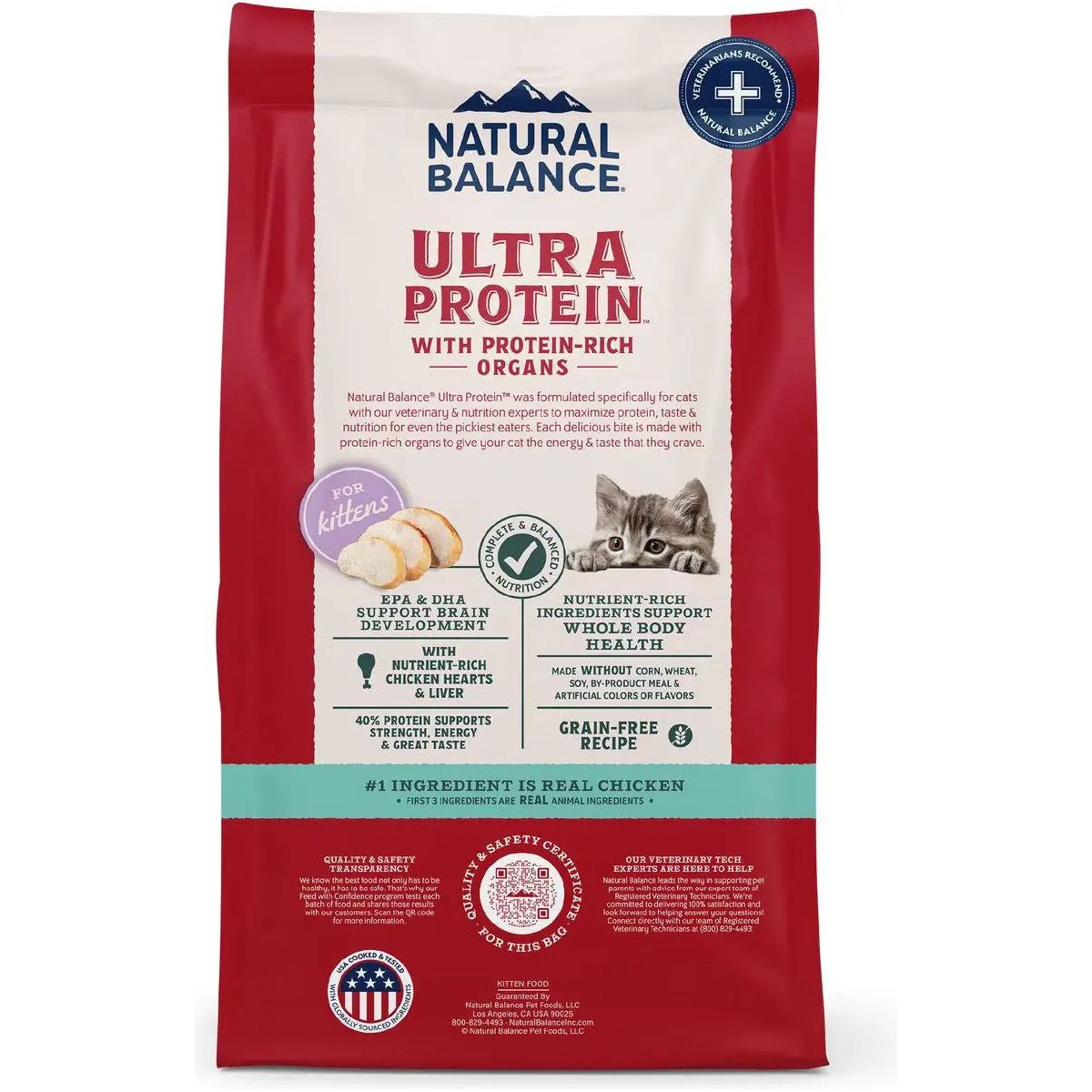 Natural Balance Ultra Protein Chicken Meal Recipe Dry Cat Food Natural Balance