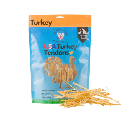 Natural Cravings USA Turkey Tendon Dog Treats Natural Cravings
