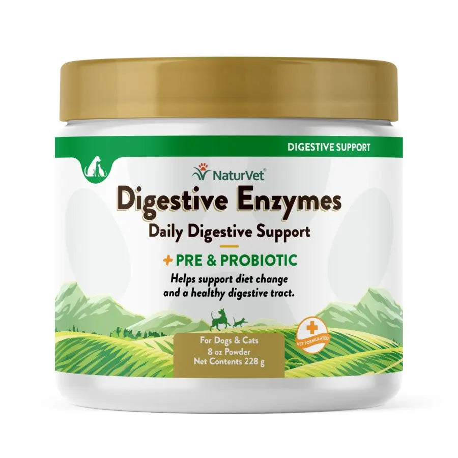 Naturvet® Digestive Enzymes Powder with Pre & Probiotics for Dogs & Cats 4 Oz Naturvet®