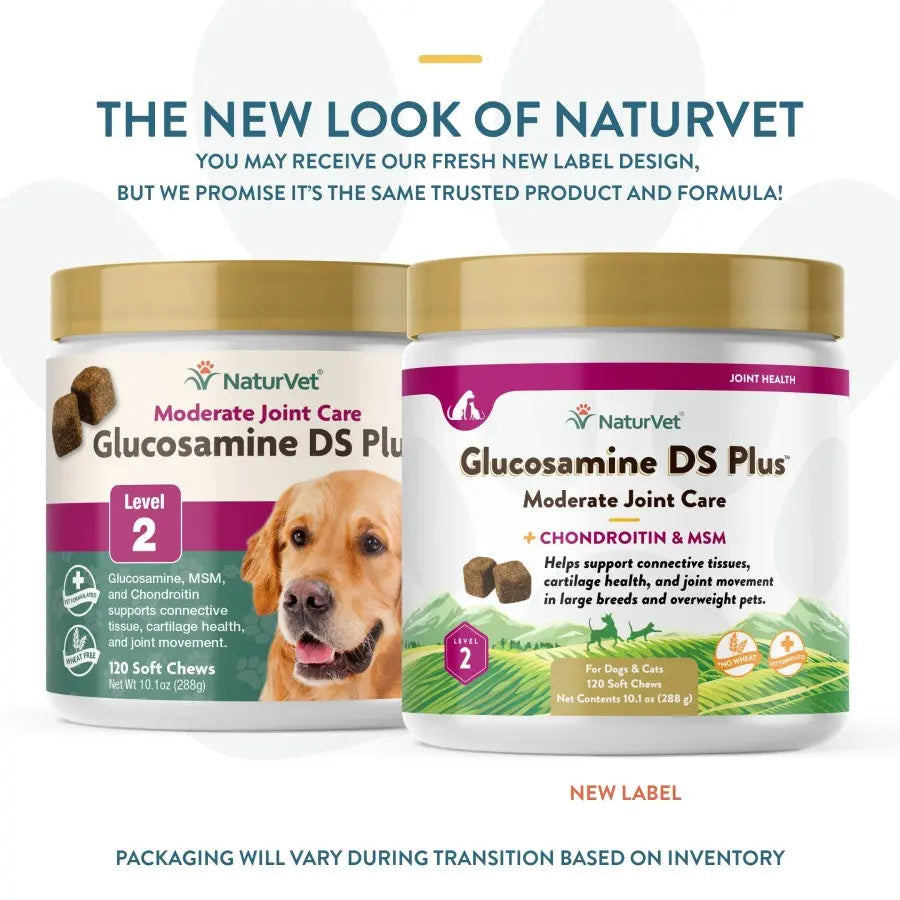 Naturvet® Glucosamine DS Plus™ Wheat Free Level 2 Moderate Care Dogs & Cats Soft Chews 120 Count Naturvet®