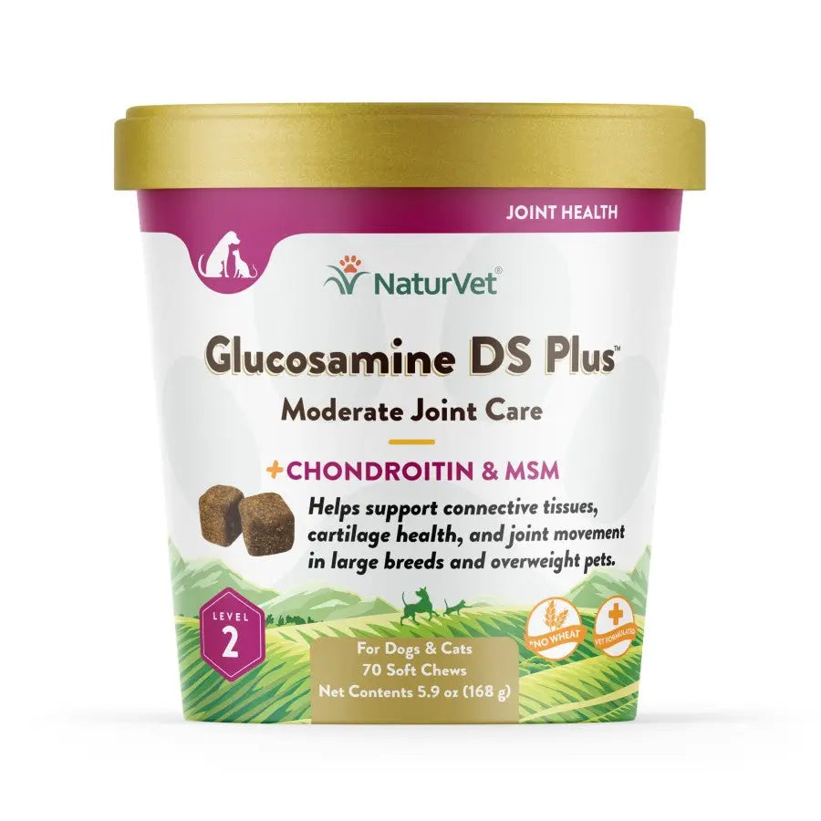 Naturvet® Glucosamine DS Plus™ Wheat Free Level 2 Moderate Care Dogs & Cats Soft Chews Naturvet®