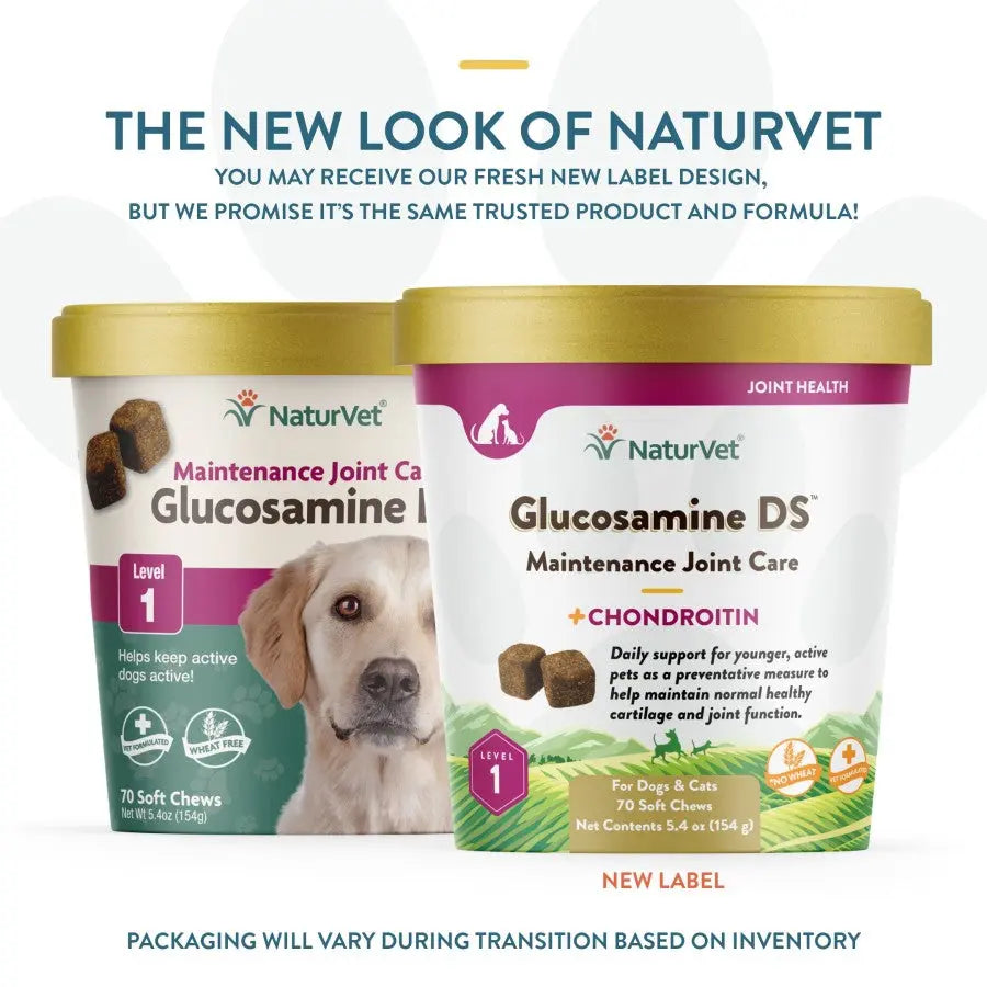 Naturvet® Glucosamine DS™ Wheat Free Level 1 Maintenance Care Dogs & Cats Soft Chews 70 Count Naturvet®