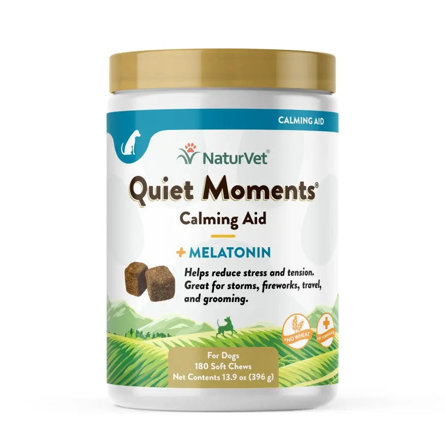 Naturvet® Quiet Moments® Wheat Free Calming Aid Plus Melatonin Dogs Soft Chews 180 Count Naturvet®