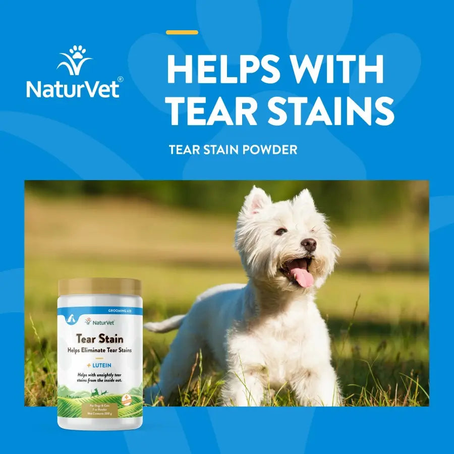 Naturvet® Tear Stain Plus Lutein Supplement Powder for Dogs & Cats 200 Gm Naturvet®
