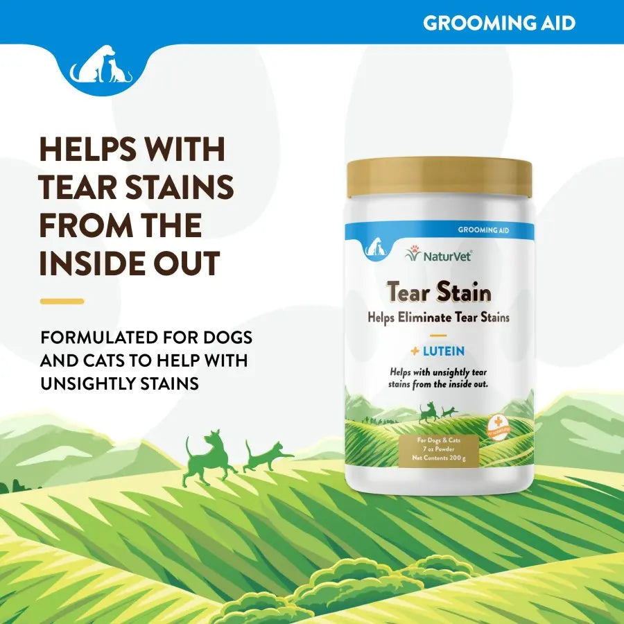 Naturvet® Tear Stain Plus Lutein Supplement Powder for Dogs & Cats 200 Gm Naturvet®