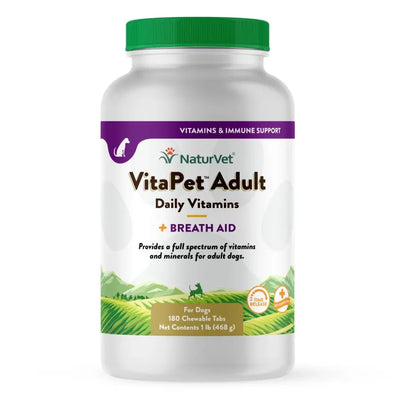 Naturvet® VitaPet™ Daily Vitamins Plus Breath Aid Dogs Chewable Tablets 180 Count Naturvet®