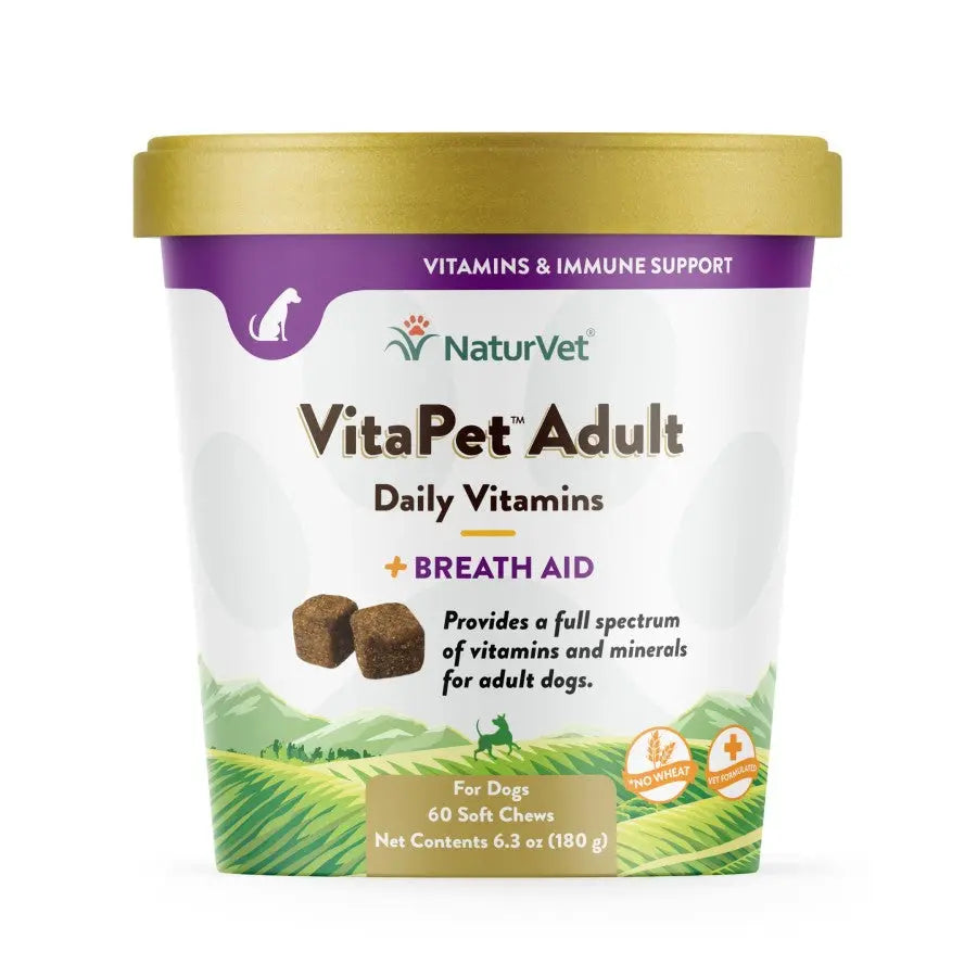 Naturvet® VitaPet™ Wheat Free Daily Vitamins Plus Breath Aid Dog Soft Chews 60 Count Naturvet®
