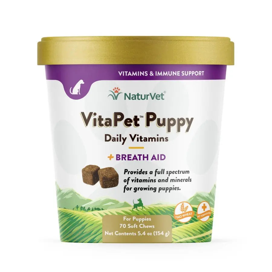 Naturvet® VitaPet™ Wheat Free Daily Vitamins Plus Breath Aid Puppies Soft Chews 70 Count Naturvet®