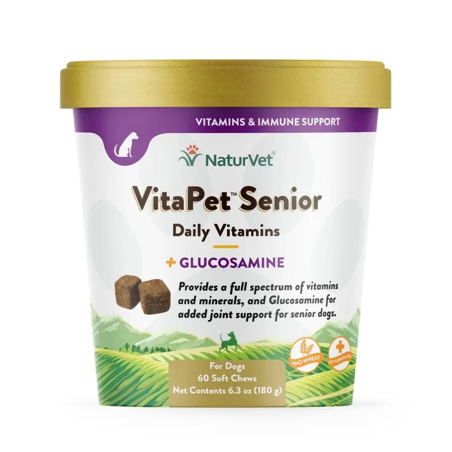 Naturvet® VitaPet™ Wheat Free Daily Vitamins Plus Glucosamine Senior Dogs Soft Chews 60 Count Naturvet®