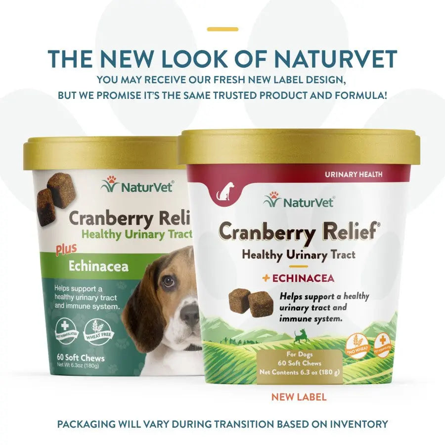 Naturvet® Wheat Free Cranberry Relief® Plus Echinacea Dogs Soft Chews 60 Count Naturvet®