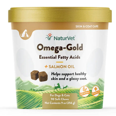 Naturvet® Wheat Free Omega-Gold Plus Salmon Oil Dogs Soft Chews Naturvet®