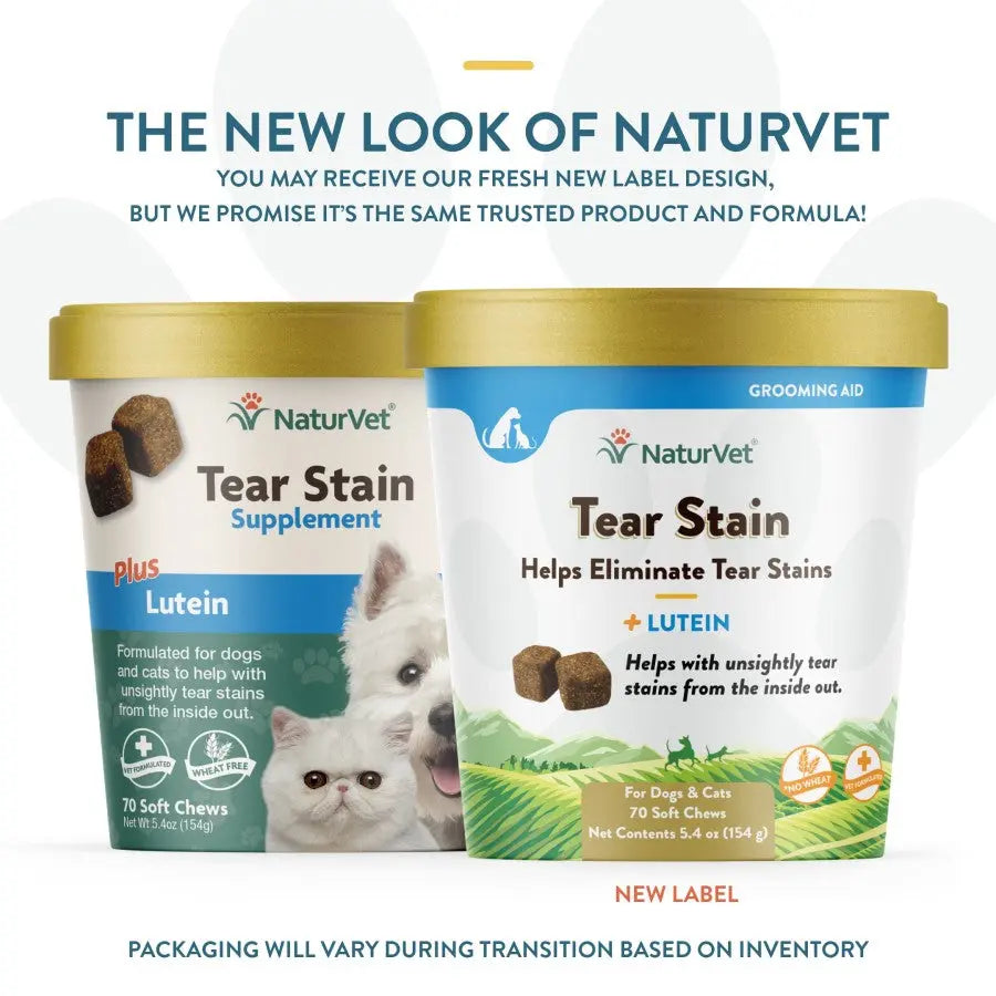 Naturvet® Wheat Free Tear Stain Plus Lutein Dogs & Cats Soft Chews 70 Count Naturvet®