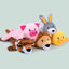Nocciola 5 Pcs 3D Squeaky Dog Toys - Fun & Durable Forest Animal Set Nocciola